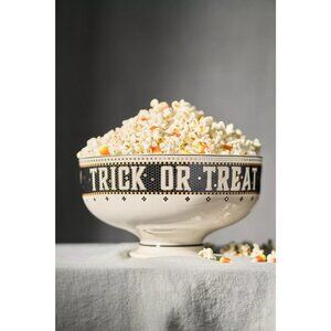 The Bistro Tile Stoneware Large Fruit Popcorn Bowl: Halloween Edition *Chipped**